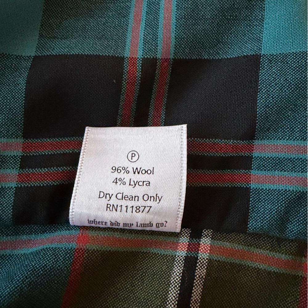 L.A.M.B. Vintage Plaid Halter Vest - size 2 Excellent Condition - Picture 4 of 5